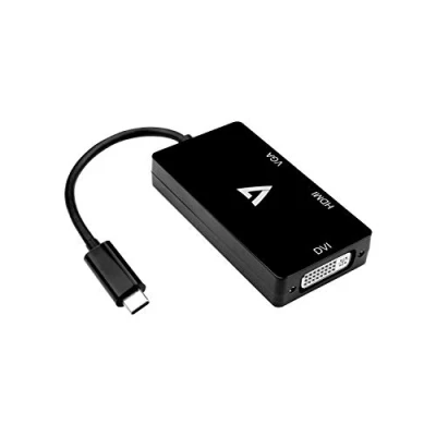 Afbeelding van Adapter USB C naar HDMI V7 V7UC VGADVIHDMI BLK Zwart