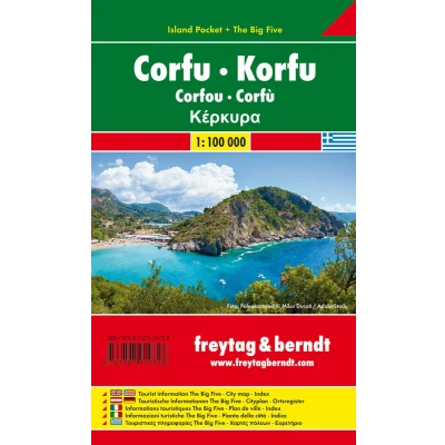 Afbeelding van F&amp;B Corfu Island Pocket: Toeristische wegenkaart 1:100 000: AK 0831 IP