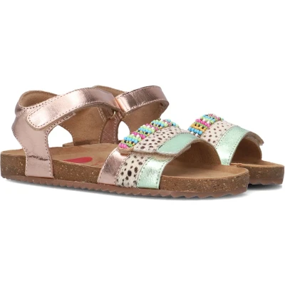 Afbeelding van Shoesme IC23S004A Sandalen voor kinderen, Maat: 27, Pink/multi straps Leer/ synthetisch