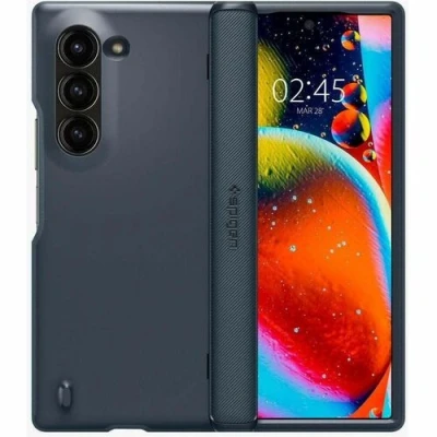 Afbeelding van Spigen Slim Armor Pro Geschikt voor Samsung Galaxy Z Fold 6 Metal Slate