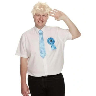 Afbeelding van Smiffys 72110 Posh Politicus Kit, Mannen, Blond, One Size