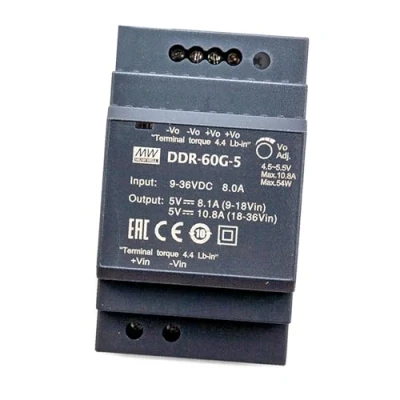 Afbeelding van Mean Well DDR 60G 5 5V/DC 10,8A 54W 1x DC/DC Converter (DIN)