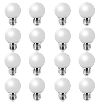 Afbeelding van E27 LED Lamp G45 2W Gloeilamp,Warm Wit 2700K,Mini Globe Gloeilamp G45,200LM,Vervangt 20W Gloeilampen,Niet Dimbaar, Set van 16