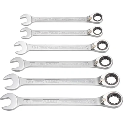 Afbeelding van Hazet 606/6 1 Steek ringsleutelratelset 6 delig 21 32 mm