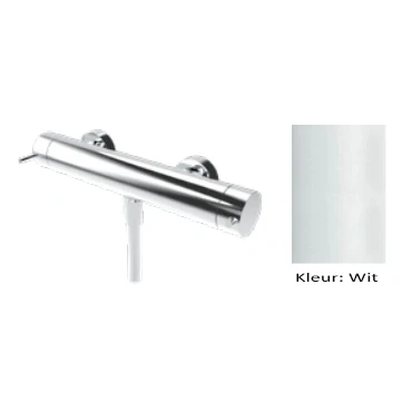 Afbeelding van Waterevolution Flow douchethermostaat met douchegarnituur wit T140TNBR