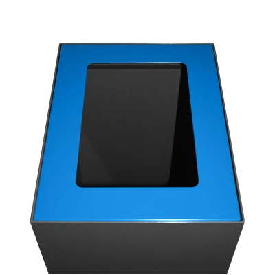 Afbeelding van V Part top voor modulaire afvalbak 60 l, blauw deksel