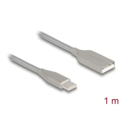 Afbeelding van Delock USB Kabel mit Metallmantel Typ A Stecker zu Type C™ S