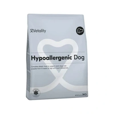Afbeelding van Vetality Hypoallergeen Hondenvoer Droog 3 kg Licht Verteerbaar Voor Pups vanaf 14 Weken en Volwassen Honden