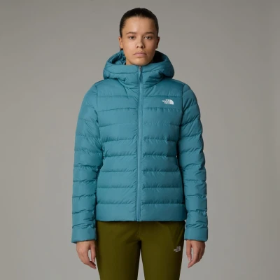 Afbeelding van The North Face Aconcagua 3 Hoodie Gewatteerde jas, Dames, Maat: Large, Algae blue