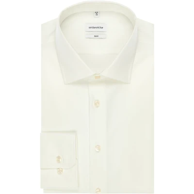 Afbeelding van Seidensticker Herren Business Hemd Slim Fit Bügelfrei Kent Kragen Langarm 100% Baumwolle