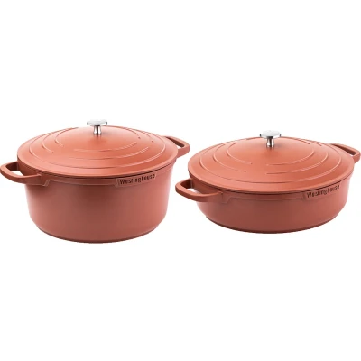 Afbeelding van Westinghouse Pannenset Performance (Braadpan + Hapjespan) ø 28 cm Rood Inductie en alle andere warmtebronnen