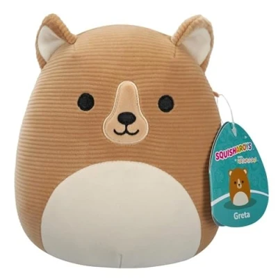 Afbeelding van Squishmallows Squisharoys Greta de Grizzlybeer 19 cm, officiële Jazwares pluche, superzacht knuffeldier, zeldzaam model 2024
