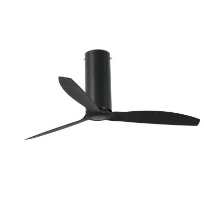 Afbeelding van Faro Lighting Buis Matzwart plafondventilator 3 Bladen met DC motor