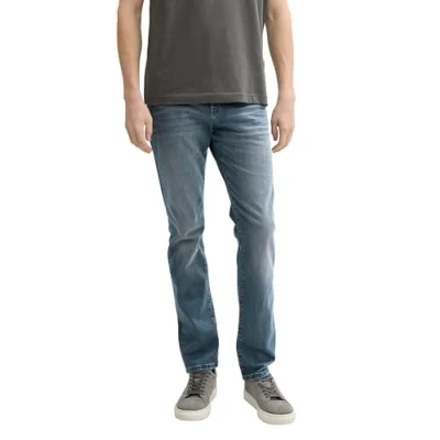 Afbeelding van TOM TAILOR Heren Jeans Josh Regular Slim, 10160 Blauw Grijs Denim, 38W / 32L