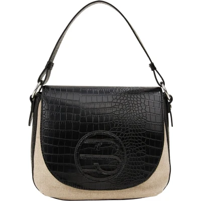 Afbeelding van ESPRIT Schoudertas Rachel Shoulder Bag Black Zwart Veelkleurig