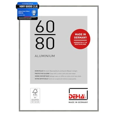 Afbeelding van DEHA Design aluminium fotolijst Tribeca, 60x80 cm, Mat grijs structuur