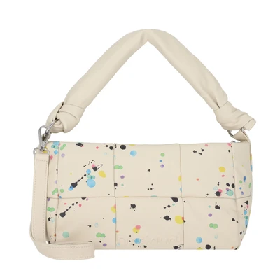 Afbeelding van Desigual Droplets Quilted Handtas, Dames, Maat: One Size, White