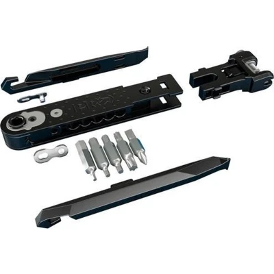 Afbeelding van Pro Mini multitool Zadelmontage 13 Functies Staal Zwart