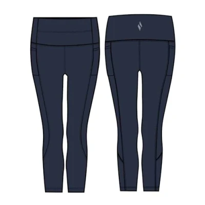 Afbeelding van Skechers Go Walk High Waisted 7/8 Legging W03LG31B NVY, Vrouwen, Marineblauw, Leggings, maat: M