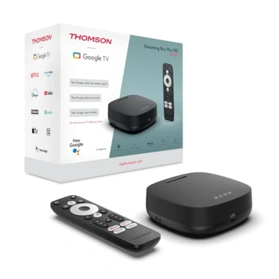 Afbeelding van Thomson streaming Box Plus 270, Android TV (Googlecast, Bluetooth, IR afstandsbediening, HDMI, WiFi, H.264, HEVC H.265), 4K