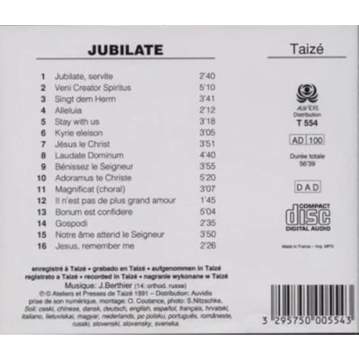 Afbeelding van Taize Taize: Jubilate (CD)