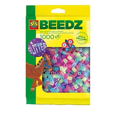 Afbeelding van Ses Creative Beedz Strijkkralen Glitter Mix 1000 Stuks