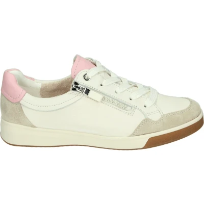 Afbeelding van Ara 1234423 Lage sneakersDames sneakers Kleur: Wit/beige Maat: 39