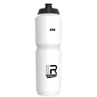 Afbeelding van POLISPORT 8649100008 Fietsfles van het model R Collection R1000 met een inhoud 1000 ml. BPA vrije bidon voor fietsers in wit
