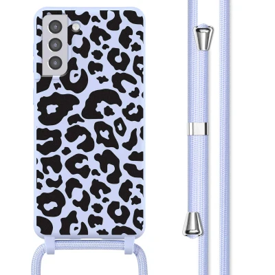 Afbeelding van Samsung Galaxy S21 Plus Hoesje Siliconen en TPU (zacht) imoshion Softcase/Koordhoesje/Backcover Animal Lila Telefoonhoesje