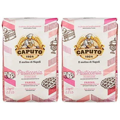 Afbeelding van Caputo Pasticceria, Meel voor Taarten &amp; Zanddeeg 1kg (Pack van 2)
