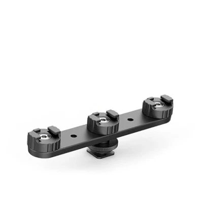 Afbeelding van WANGCL Koude Schoen Mount Triple Shoe Extension Bar Hot Adapter Camera Beugel met 1/4 Schroef voor Statief Microfoon Compatibel en Canon Sony