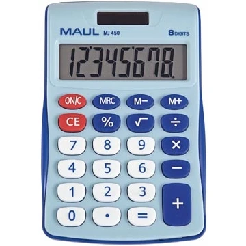 Afbeelding van Maul Bureaurekenmachine Mj 450, Junior, Lichtblauw