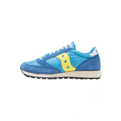Afbeelding van Saucony Heren Jazz Original Vintage Sneaker, Blauw Geel, 40 EU