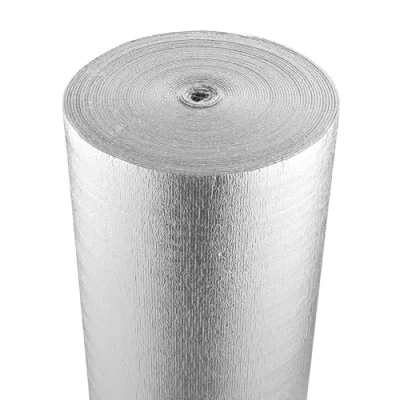 Afbeelding van VEVOR Dubbele reflecterende isolatierol, schuimkern stralende barrière, 3,2 mm 48 &quot;x 100 ft, dubbelzijdige aluminiumfolie EPE schuim warmte reflecterend schild, thermische isolatierol voor raam RV dak