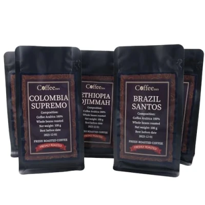 Afbeelding van Coffeenes Koffiebonen 8 x 100 g Assortiment Smaken Proefdoos Arabica Cadeauverpakking