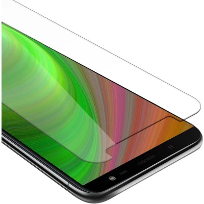 Afbeelding van Cadorabo Screenprotector geschikt voor Samsung Galaxy J6 2018 in KRISTALHELDER Tempered Display Pantser Film