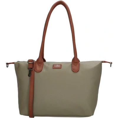 Afbeelding van Charm London Buckingham Palace Shopper Schoudertas Crossbodytas Tote Bag Olijfgroen