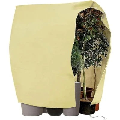 Afbeelding van CT winterbescherming voor planten, 140 g/m² dik, XXXL 360 x 250 cm, wintervlies beschermkap olijven, palmbomen, vorstbescherming, kuipplantzak zeer groot