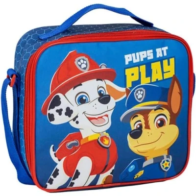 Afbeelding van Paw Patrol Koeltas, Blauw, 21,5 x 8,5 19 cm, van polyester, kleine rugzak met ritssluiting en verstelbare handgreep, origineel product, ontworpen in Spanje, Casual thermo koelcontainer