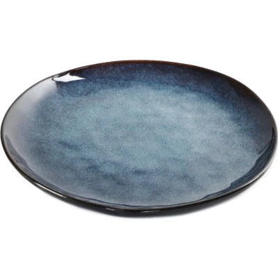 Afbeelding van HOMLA Casper marineblauw bord 27 cm modern design 100% steengoed