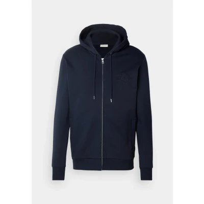 Afbeelding van GANT Reg Tonal Shield Full Zip Hoodie voor heren, evening blue, L
