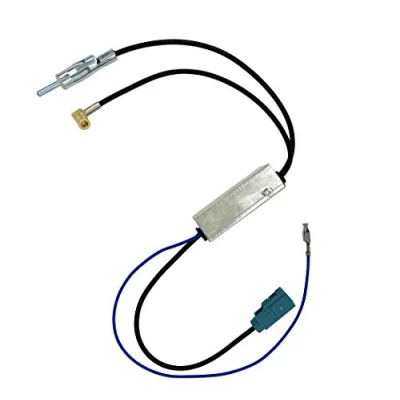 Afbeelding van Vecys DAB FM Antennesplitter auto Antenneversterker SMB Aansluiting naar DIN Stekker Fakra Z adapterconverter Compatibel met AM/FM/DAB + autoradio antenne Kenwood Sony Clarion JVC Alpine