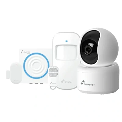 Afbeelding van Nivian alarminstallatie voor thuis en bedrijf, geen maandelijkse kosten, wifi met afstandsbediening via je app, SOS functie, eenvoudige installatie zonder kabel