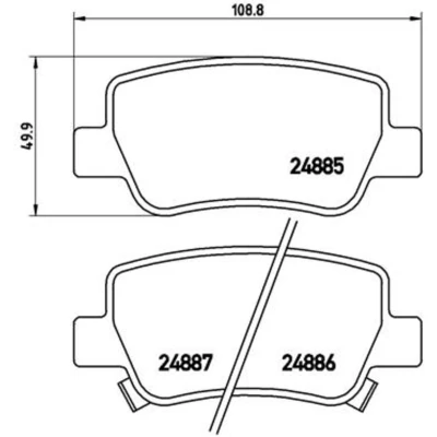 Afbeelding van Brembo Remblokset P 83 112