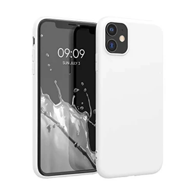 Afbeelding van kwmobile telefoonhoesje compatibel met Apple iPhone 11 hoesje Zachte case voor smartphone Back cover in mat wit