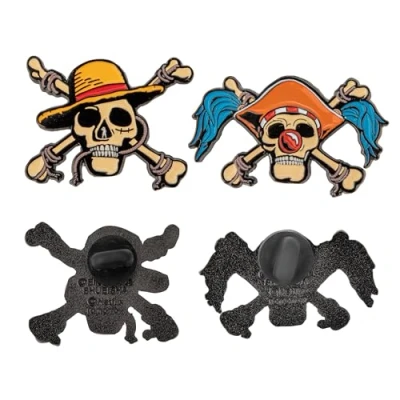 Afbeelding van Cinereplicas One Piece Set of 2 Luffy and Buggy Pins Official License