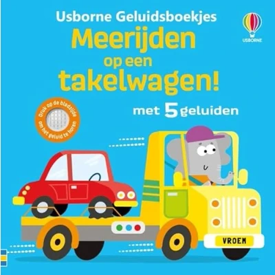 Afbeelding van Meerijden op een takelwagen!