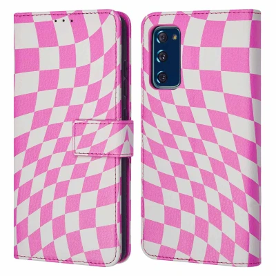 Afbeelding van Samsung Galaxy S20 FE Hoesje Kunstleder iMoshion Bookcase Roze Telefoonhoesje