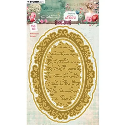 Afbeelding van JMA Hot Foil Cutting Die Romantic Frame Sending You Love nr.14