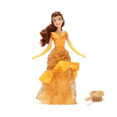 Afbeelding van Disney Store Officiële Belle Klassieke Pop, en het Beest, 29cm/11, Volledig Poseerbare Prinses Pop in een Prachtige Gele Jurk, Inclusief Speelgoed Haarborstel Leeftijd 3+